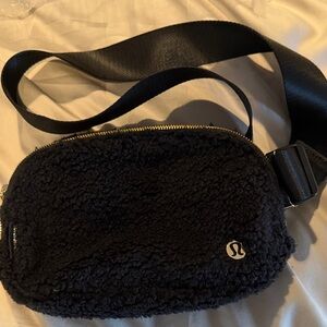 Lululemon Black Fleece Crossbody Bag